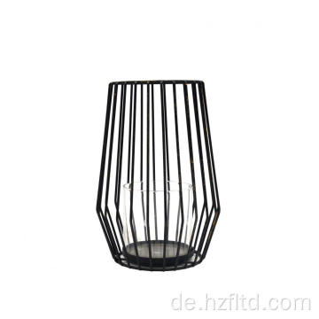 Black Metal Concise Style Metall Drahtkerzenhalter